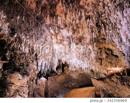 沖縄の洞窟　CAVE OKINAWAの鍾乳石 142356969
