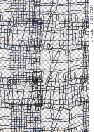 A black crisscrossing pattern of threads creates an abstract, textured surface A black crisscrossing pattern of threads creates an abstract, textured surface 142357320