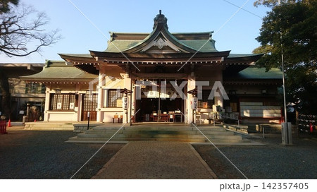 羽田八幡宮の拝殿!愛知県豊橋市 羽田八幡宮の拝殿!愛知県豊橋市 142357405