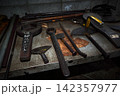 風の群馬気まま旅（碓氷峠鉄道機関車の修理・点検をする道具たち、重量感を感じる。）碓氷峠鉄道文化むら 142357977