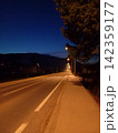 the car goes on the highway at night 142359177