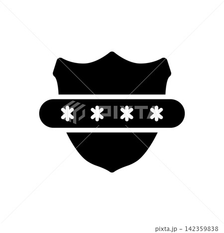 Shield With Password Solid Icon. Cybersecurity, Data Protection, And Privacy Silhouette Symbol. Secure Access And Authentication. Isolated Vector Illustration 142359838
