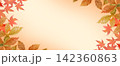 秋　紅葉　バナー　横長 142360863
