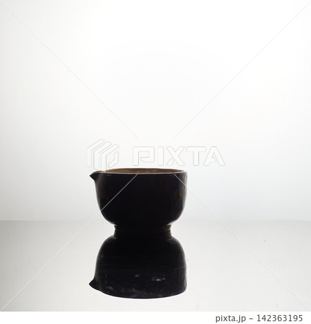 Tea bowl ceramic on white background. Tea bowl ceramic on white background. 142363195