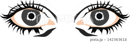 目のイラスト 目のイラスト 142363618