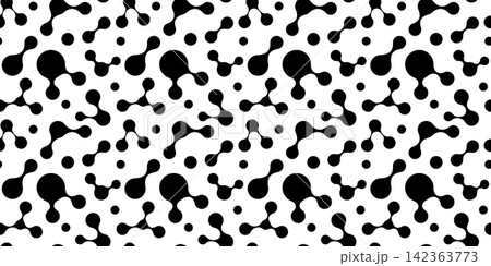 Organic Metaball Seamless Pattern 142363773