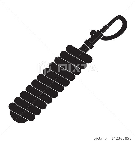 Vector flat colored horse lead rope 142363856