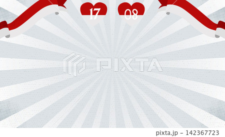 Indonesia Independence Day Background with Red White Brush Stroke Vector Illustration Indonesia Independence Day Background with Red White Brush Stroke Vector Illustration 142367723
