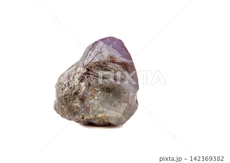 macro mineral stone alexandrite red - violet in daylight on a white macro mineral stone alexandrite red - violet in daylight on a white 142369382