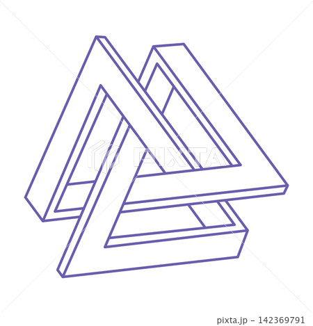 Impossible optical illusion shapes. Logo. Optical art objects. Impossible figures. Line art. Unreal geometric objects. Impossible optical illusion shapes. Logo. Optical art objects. Impossible figures. Line art. Unreal geometric objects. 142369791