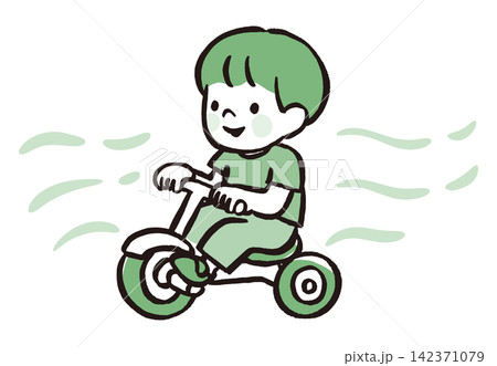 三輪車に乗る男の子のイラスト|幼児・子どもの外遊び・乗り物・成長・運動 三輪車に乗る男の子のイラスト|幼児・子どもの外遊び・乗り物・成長・運動 142371079