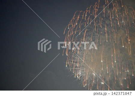 夏の夜空に打ち上げられた花火 夏の夜空に打ち上げられた花火 142371847
