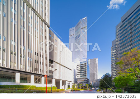 東京・汐見坂から望む虎ノ門 142372635