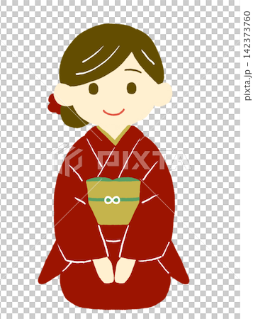 一個穿著和服的女人 一個穿著和服的女人 142373760