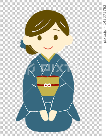 一個穿著和服的女人 一個穿著和服的女人 142373762