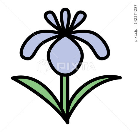 花菖蒲のイラスト 142374287