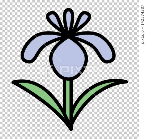 花菖蒲のイラスト 142374287