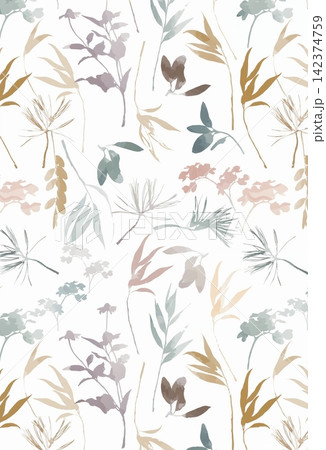 Large collection of vibrant watercolor floral seamless patterns for various design uses Large collection of vibrant watercolor floral seamless patterns for various design uses 142374759