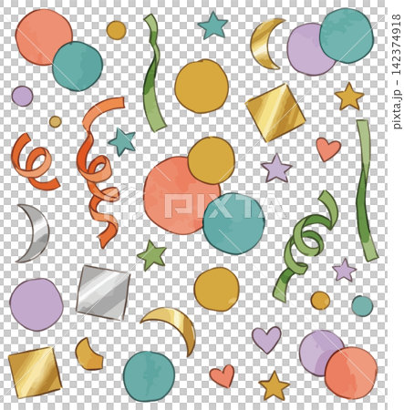 A sizzling illustration of confetti A sizzling illustration of confetti 142374918