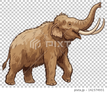 A mouthwatering illustration of a mammoth A mouthwatering illustration of a mammoth 142374931
