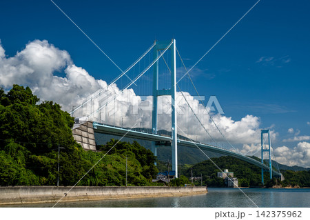 夏の安芸灘大橋 142375962