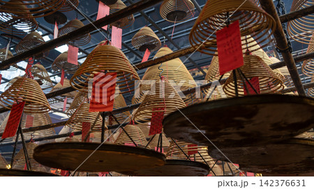 Giant Incense Coils at Man Mo Temple Giant Incense Coils at Man Mo Temple 142376631