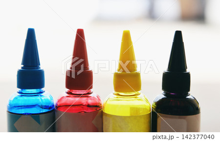 CMYK ink bottle for printer machine - Colorful Ink refill set with cyan blue red magenta yellow and black for printer inks tank 142377040