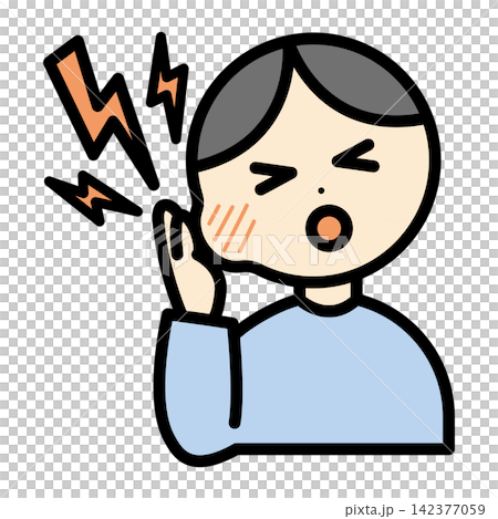 歯痛の人のイラスト 歯痛の人のイラスト 142377059
