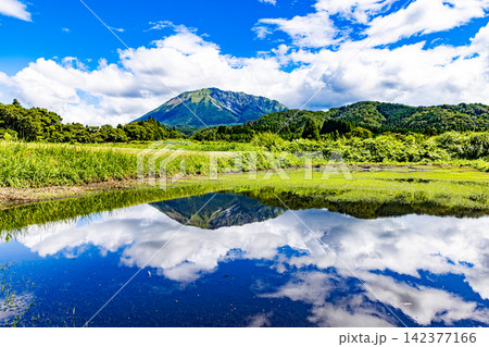 大山を望む鳥取県の自然風景 142377166