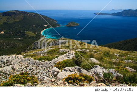 Mediterranean Coastline with Turquoise Bay and Rocky Mountains Mediterranean Coastline with Turquoise Bay and Rocky Mountains 142378193