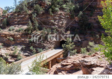 Zion Canyon carmel tunnel east Zion Canyon carmel tunnel east 142379731