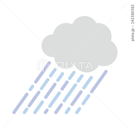 雲と雨のイラスト 雲と雨のイラスト 142380382