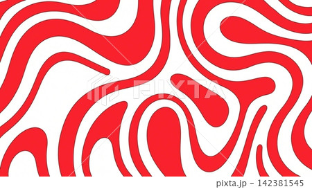 Abstract organic wavy line pattern Vector background 142381545