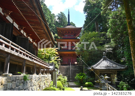 滋賀県近江八幡市の日本遺産 長命寺 滋賀県近江八幡市の日本遺産 長命寺 142383276