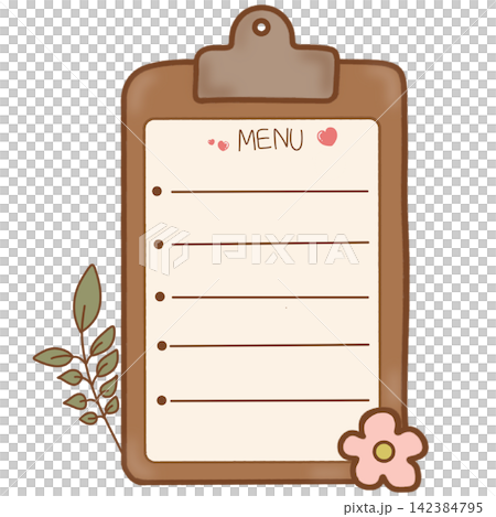 Wooden clipboard menu checklist memo pad cafe restaurant stationery note board sticker print visual graphic clipart artwork design icon element illustration Wooden clipboard menu checklist memo pad cafe restaurant stationery note board sticker print visual graphic clipart artwork design icon element illustration 142384795