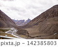 Beautiful Landscape Of Snow Mountain In Hunza Valley, Pakistan. 142385803