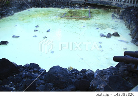 草津温泉湯畑 草津温泉湯畑 142385820