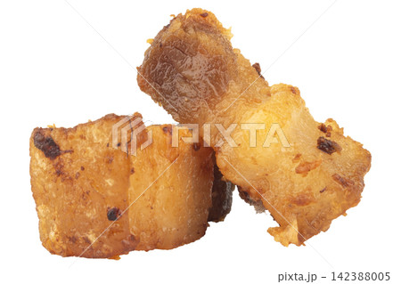 Crispy pork belly thailand isolated on white background Crispy pork belly thailand isolated on white background 142388005