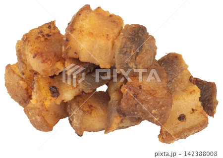 Crispy pork belly thailand isolated on white background Crispy pork belly thailand isolated on white background 142388008