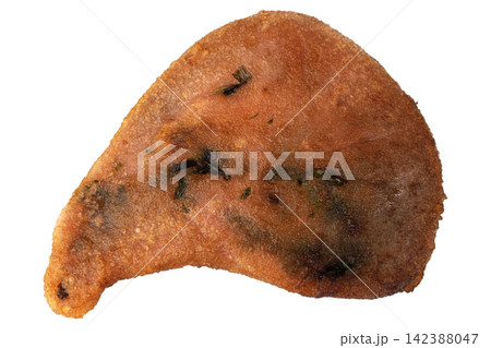 Fried Chinese Chives Pancake isolated on white background Fried Chinese Chives Pancake isolated on white background 142388047