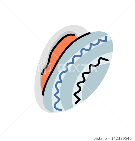 Closed Blue Mussel Clam Shell Seafood Clipart Illustration Closed Blue Mussel Clam Shell Seafood Clipart Illustration 142389540