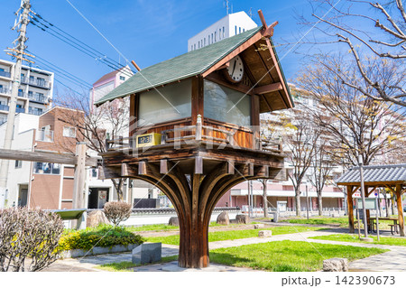 浪速玉姫公園 太鼓屋又兵衛 屋敷跡 太鼓櫓(時太鼓のからくり時計) 大阪市浪速区浪速東 浪速玉姫公園 太鼓屋又兵衛 屋敷跡 太鼓櫓(時太鼓のからくり時計) 大阪市浪速区浪速東 142390673