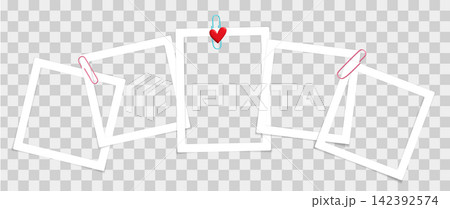 Photo frame collage template with heart-shaped paper layout. Vintage scrapbook design featuring realistic shadows, retro aesthetic, and creative photo composition for memories. Photo frame collage template with heart-shaped paper layout. Vintage scrapbook design featuring realistic shadows, retro aesthetic, and creative photo composition for memories. 142392574