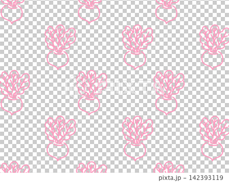 Pink wallpaper with a background illustration of many turnips lined up. Pink wallpaper with a background illustration of many turnips lined up. 142393119