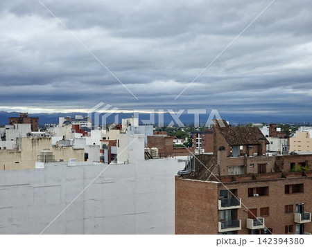 Wide Urban Panorama of Cordoba on an Overcast Afternoon Wide Urban Panorama of Cordoba on an Overcast Afternoon 142394380