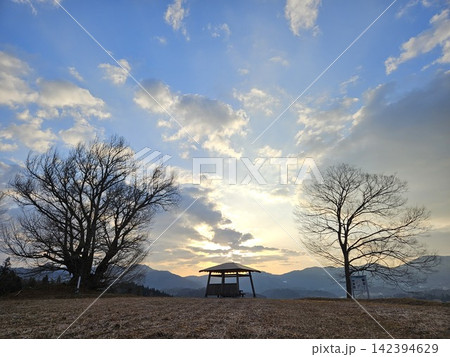 冬の朝の美しい風景 冬の朝の美しい風景 142394629