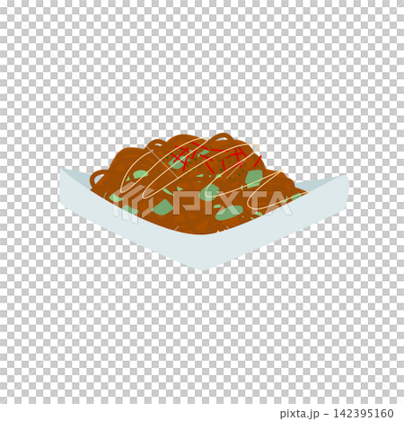 焼きそばのイラスト 142395160