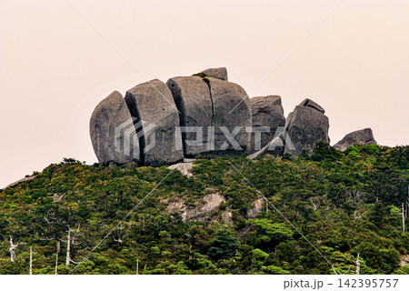 屋久島世界自然遺産 トーフ岩(夏 屋久島世界自然遺産 トーフ岩(夏 142395757