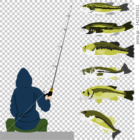 釣魚的插圖 釣魚的插圖 142395811