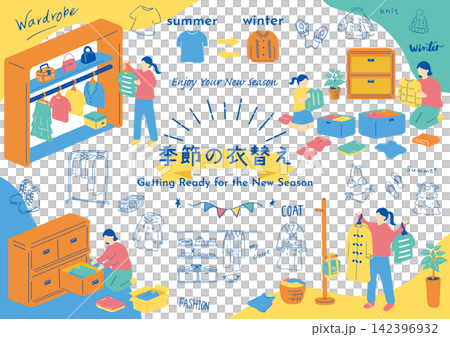 Seasonal clothing changes Seasonal clothing changes 142396932